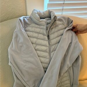 32 Degrees Gray Puffer Jacket Lightweight Quilted Design